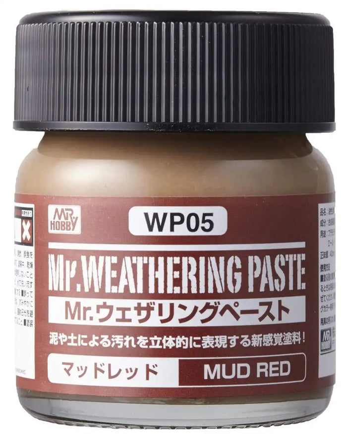 GSI CREOS Mr.Hobby Wp05 Mr. Weathering Paste Mud Red 40 Ml- Japan Figure Store - #1 Bring To You The Best Japanese Goods