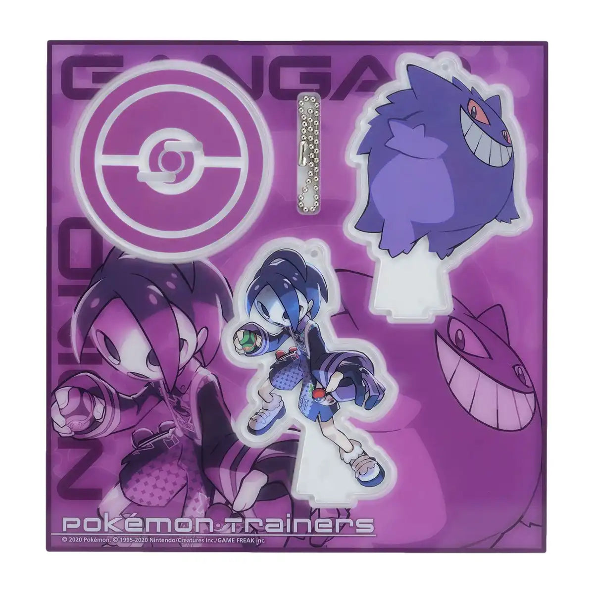 POKEMON CENTER ORIGINAL - Acrylic Stand Keychain Pokemon Trainers Allister & Gengar- Japan Figure Store - #1 Bring To You The Best Japanese Goods