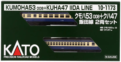 Kato 2-Car Railway Model Train Set N Gauge Kumoha53008+Kuha47 Iida Line 10-1173- Japan Figure Store - #1 Bring To You The Best Japanese Goods