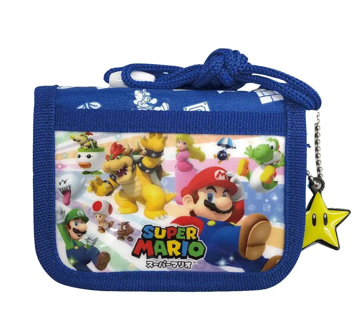Sun Art Japan Super Mario Rf Wallet Blue Mbs 893A Ble- Japan Figure Store - #1 Bring To You The Best Japanese Goods