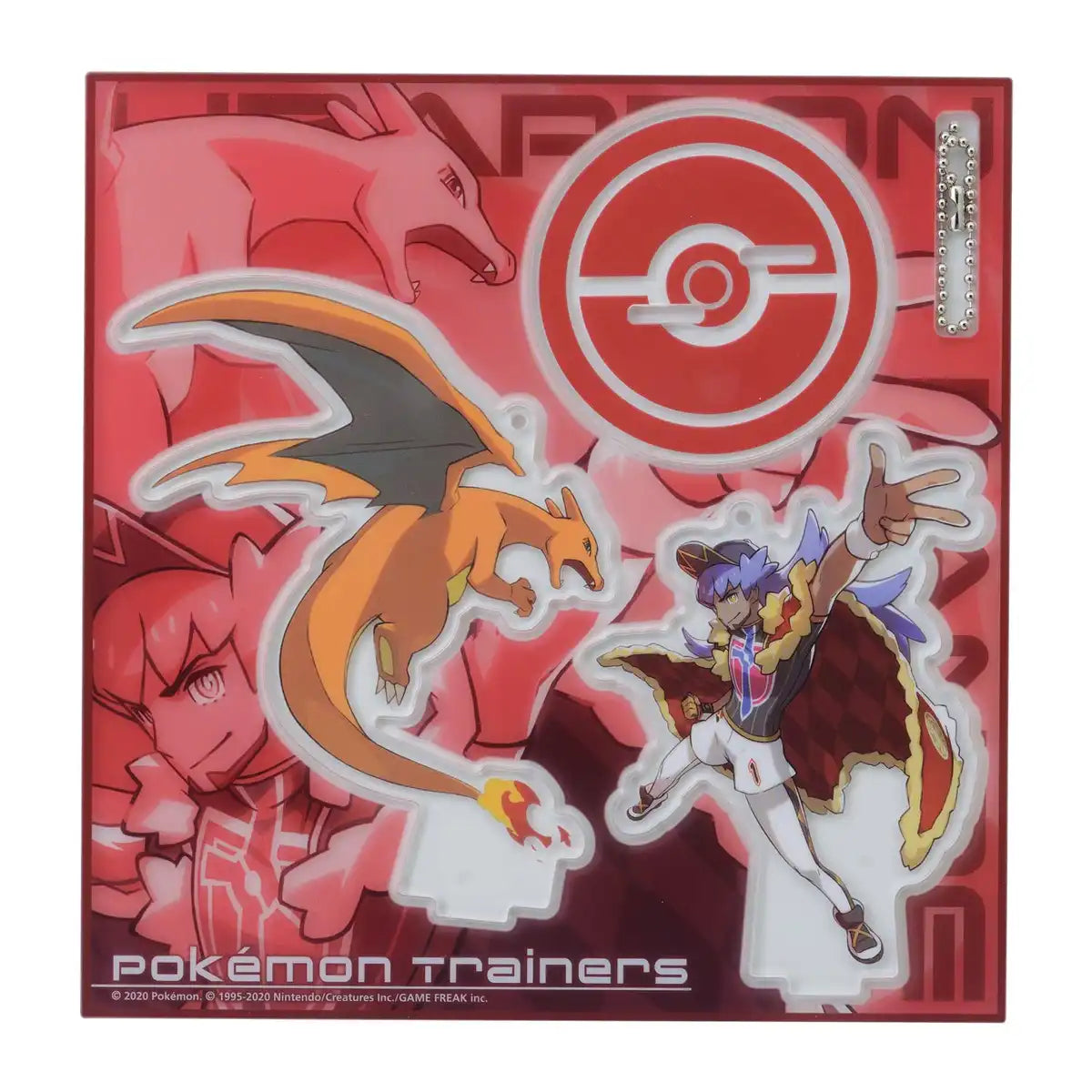 POKEMON CENTER ORIGINAL - Acrylic Stand Keychain Pokemon Trainers Leon & Charizard- Japan Figure Store - #1 Bring To You The Best Japanese Goods