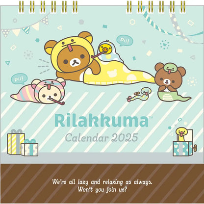 San-X Rilakkuma 2025 Tabletop Calendar Cd38201