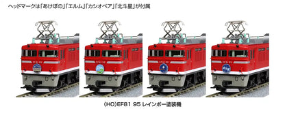 Kato Red Electric Locomotive 1-322 HO Gauge Ef81 95 Rainbow Paint Railway Model- Japan Figure Store - #1 Bring To You The Best Japanese Goods