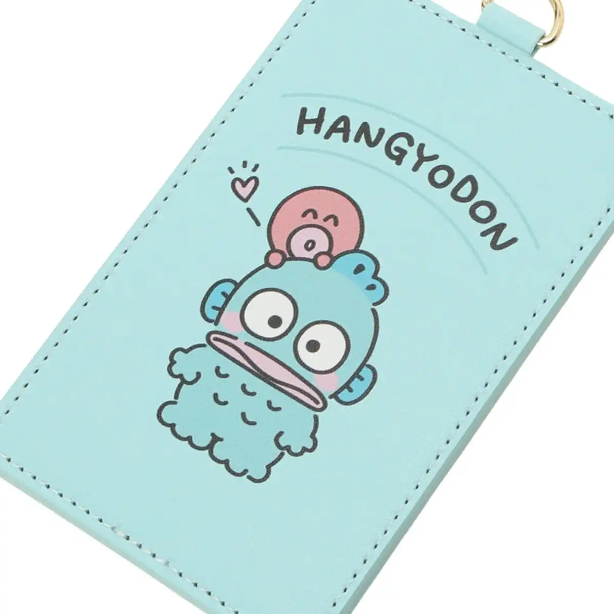 Sanrio Hangyodon Turquoise Pass Case for Women Hg-Pas01- Japan Figure Store - #1 Bring To You The Best Japanese Goods