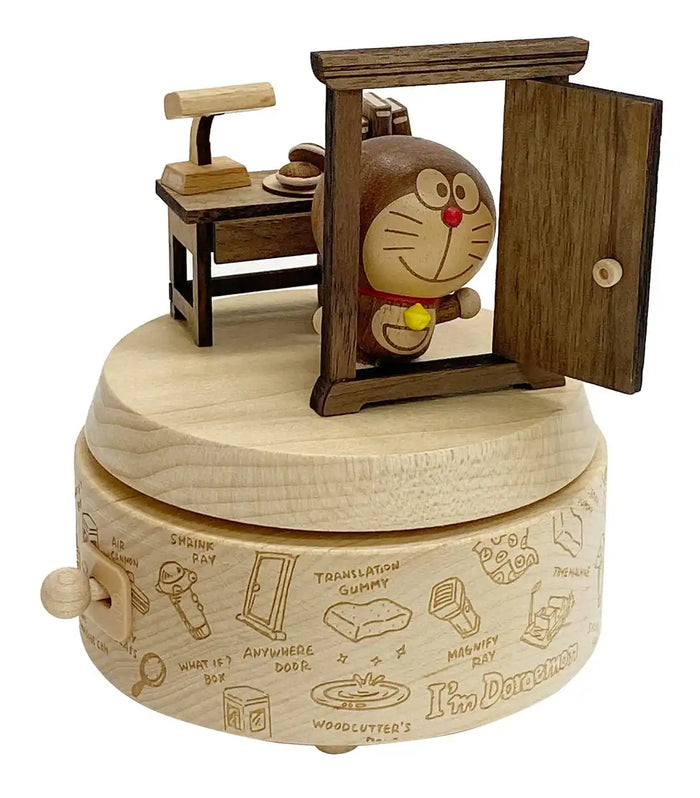 Sanrio Doraemon Anywhere Door Wooden Music Box H9157- Japan Figure Store - #1 Bring To You The Best Japanese Goods