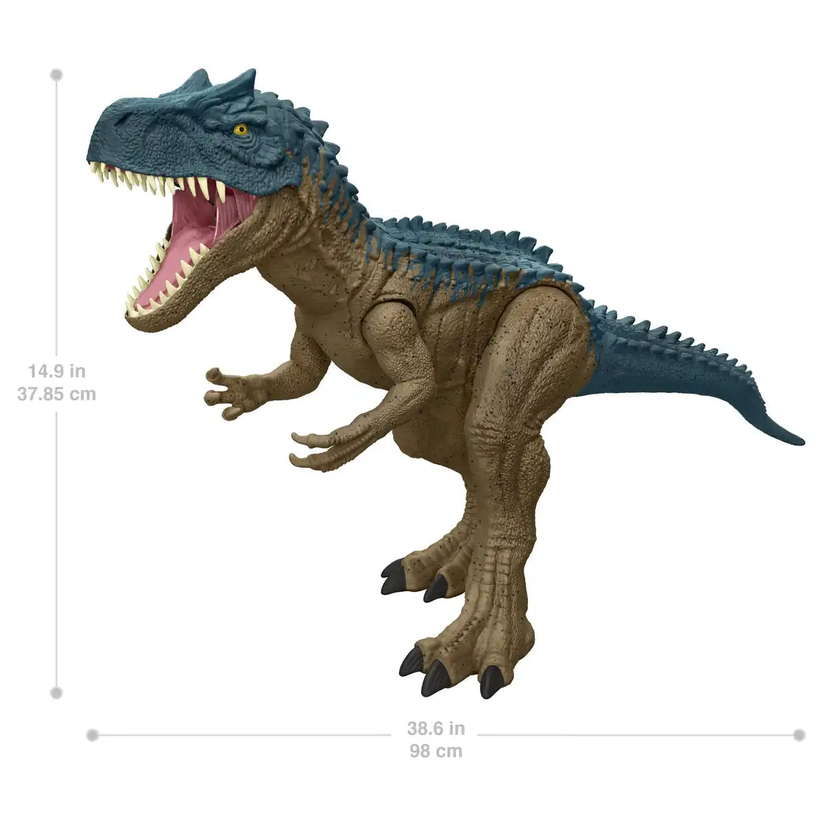 Mattel Jurassic World Allosaurus Figure Toy 100cm for Kids Ages 4+ Blue Brown- Japan Figure Store - #1 Bring To You The Best Japanese Goods