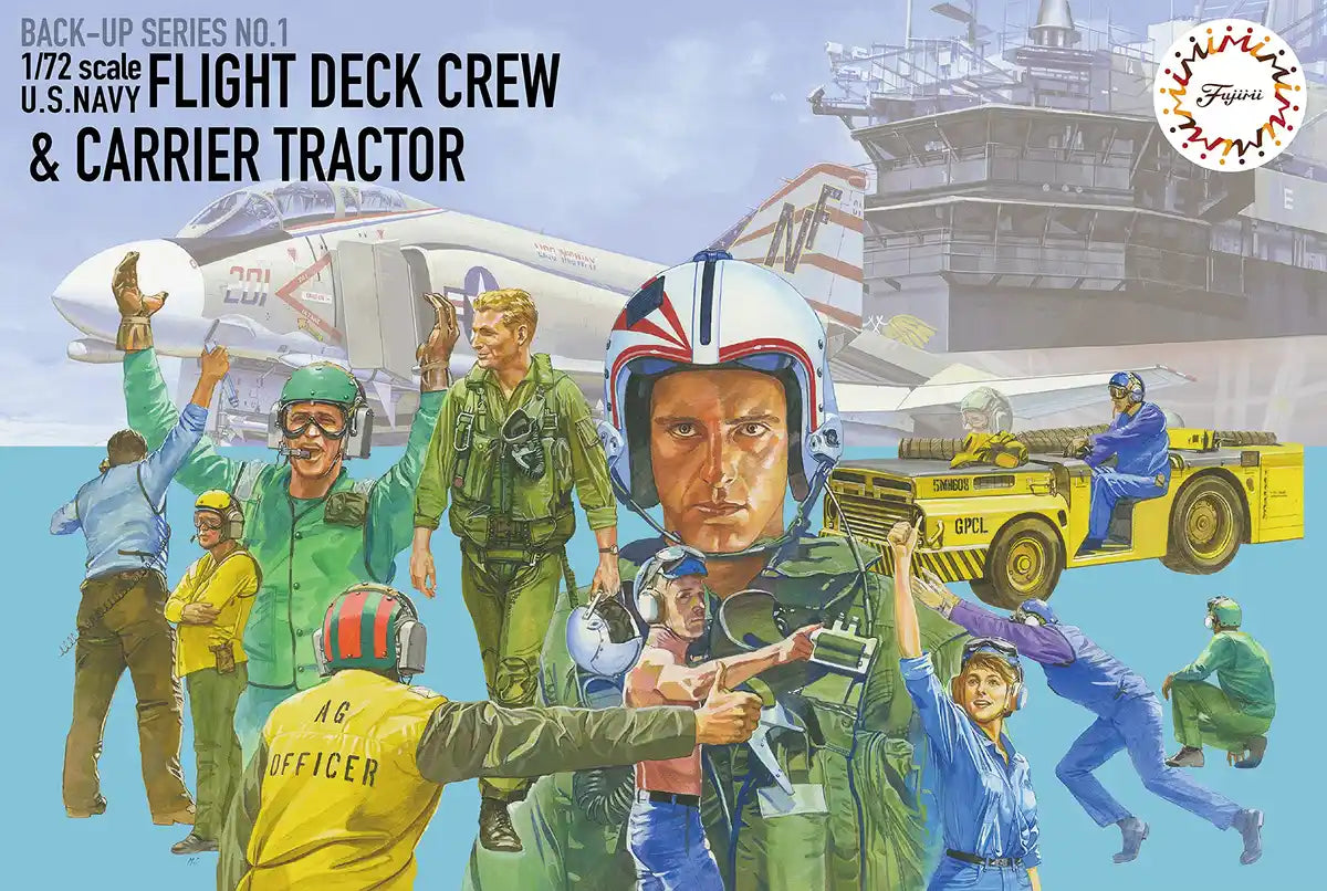 FUJIMI 1/72 Us Navy Flight Deck Crew & Md-3 Plastic Model- Japan Figure Store - #1 Bring To You The Best Japanese Goods