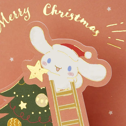 Sanrio Christmas Card Message Card Cinnamoroll Tree Deco Greeting Card Jx 67-3 525375- Japan Figure Store - #1 Bring To You The Best Japanese Goods