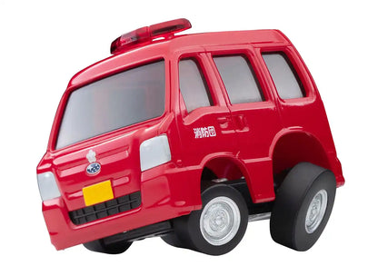 Tomytec Choro Qs-04B Subaru Sambar Van Fire Command Vehicle- Japan Figure Store - #1 Bring To You The Best Japanese Goods