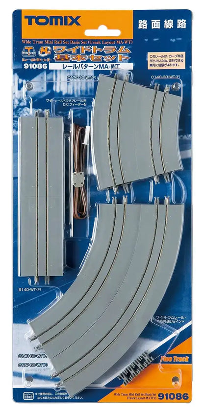Tomytec Basic Set 91086 - N Gauge Wide Tram Mini Rail Ma-Wt Pattern Railway Model- Japan Figure Store - #1 Bring To You The Best Japanese Goods