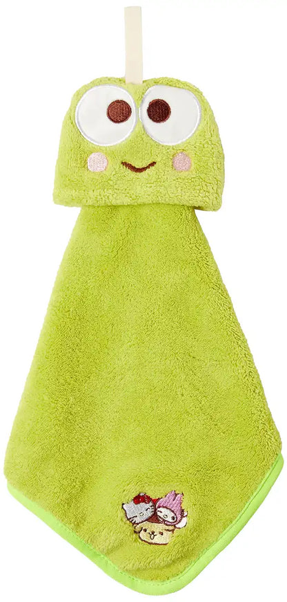 Marushin Loop Towel Micro Material Keroppi 9x12cm 25x25cm Kindergarten Girls 3065013300- Japan Figure Store - #1 Bring To You The Best Japanese Goods