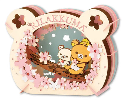 ENSKY Paper Theater Pt-119 Rilakkuma Cherry Blossom- Japan Figure Store - #1 Bring To You The Best Japanese Goods