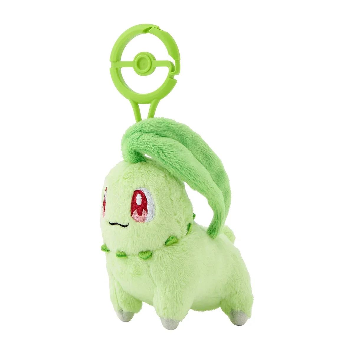 Pokemon Center Chikorita Mascot Plush with Carabiner for Easy Attachment- Japan Figure Store - #1 Bring To You The Best Japanese Goods