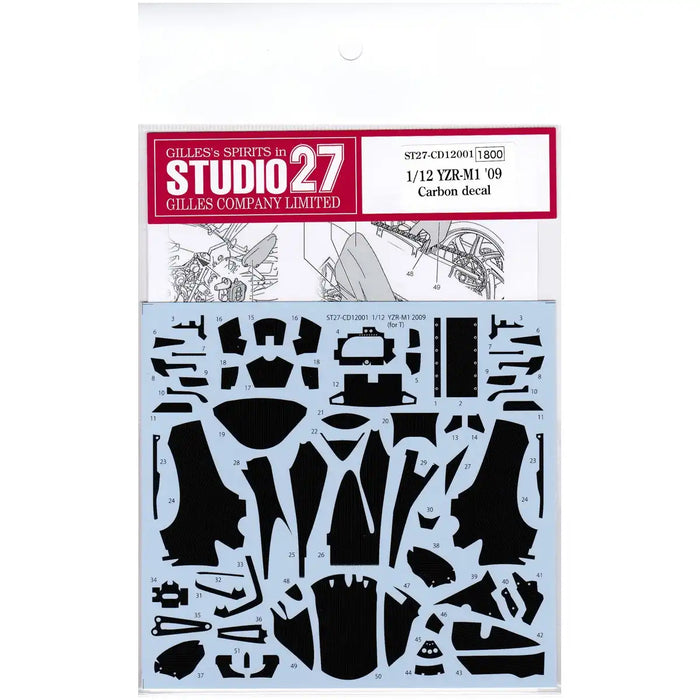 Studio27 St27-Cd12001 Yamaha Yzr-M1 09 Carbon Decal For Tamiya 1/12 Decal For Scale Motorbike- Japan Figure Store - #1 Bring To You The Best Japanese Goods
