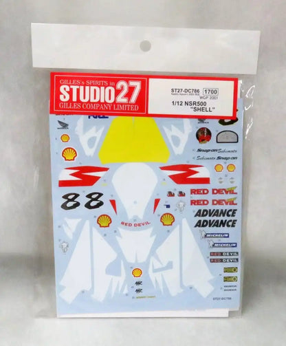 Studio27 St27 Dc786 Nsr500 Shell 8 Wgp 2001 Decal For Tamiya 1/12 Motorcycle Decal- Japan Figure Store - #1 Bring To You The Best Japanese Goods