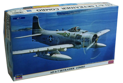 HASEGAWA 02027 Us Navy Ad-6/7 Skyraider Combo 2 Plane Set 1/72 Scale Kit- Japan Figure Store - #1 Bring To You The Best Japanese Goods