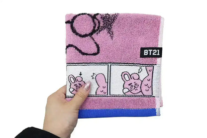 MARUSHIN - Bt21 Wash Towel 'Comic Cooky'- Japan Figure Store - #1 Bring To You The Best Japanese Goods