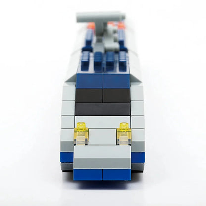 KAWADA Ngt-010 Nanoblock Nanogauge Blue Bullet Train- Japan Figure Store - #1 Bring To You The Best Japanese Goods