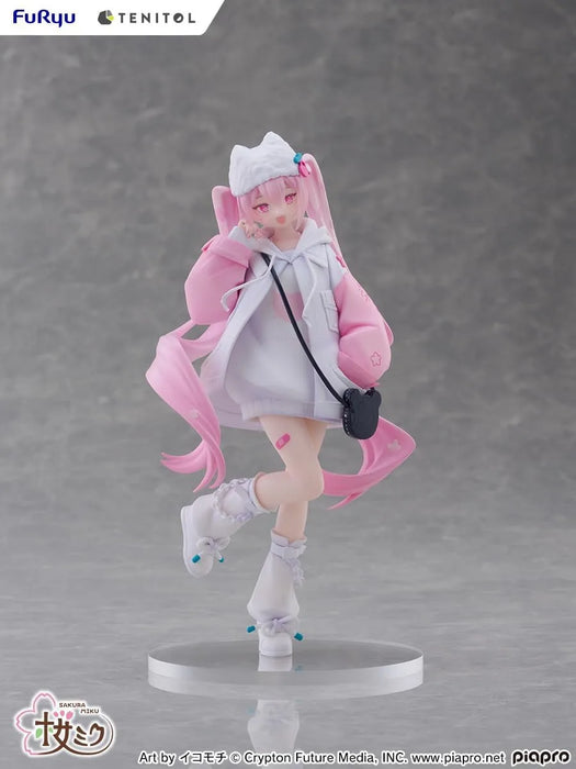 Fuyu Tenitol Sakura Miku Cool Style Petit Figure 7.5 Inches Painted Plastic Model Vendor