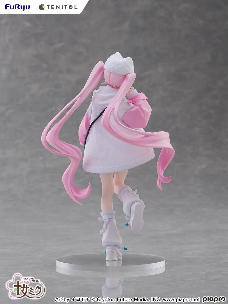 Fuyu Tenitol Sakura Miku Cool Style Petit Figure 7.5 Inches Painted Plastic Model Vendor