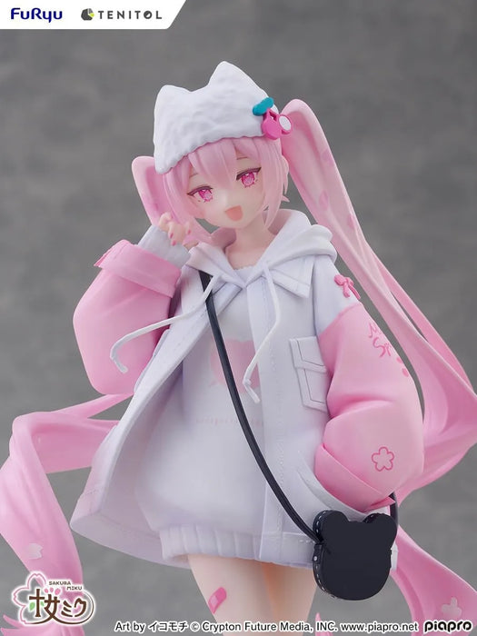 Fuyu Tenitol Sakura Miku Cool Style Petit Figure 7.5 Inches Painted Plastic Model Vendor