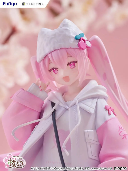 Fuyu Tenitol Sakura Miku Cool Style Petit Figure 7.5 Inches Painted Plastic Model Vendor