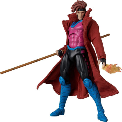 MEDICOM TOY MAFEX No 287 Gambit Comic Variant Version Action Figure 6.3 Inches