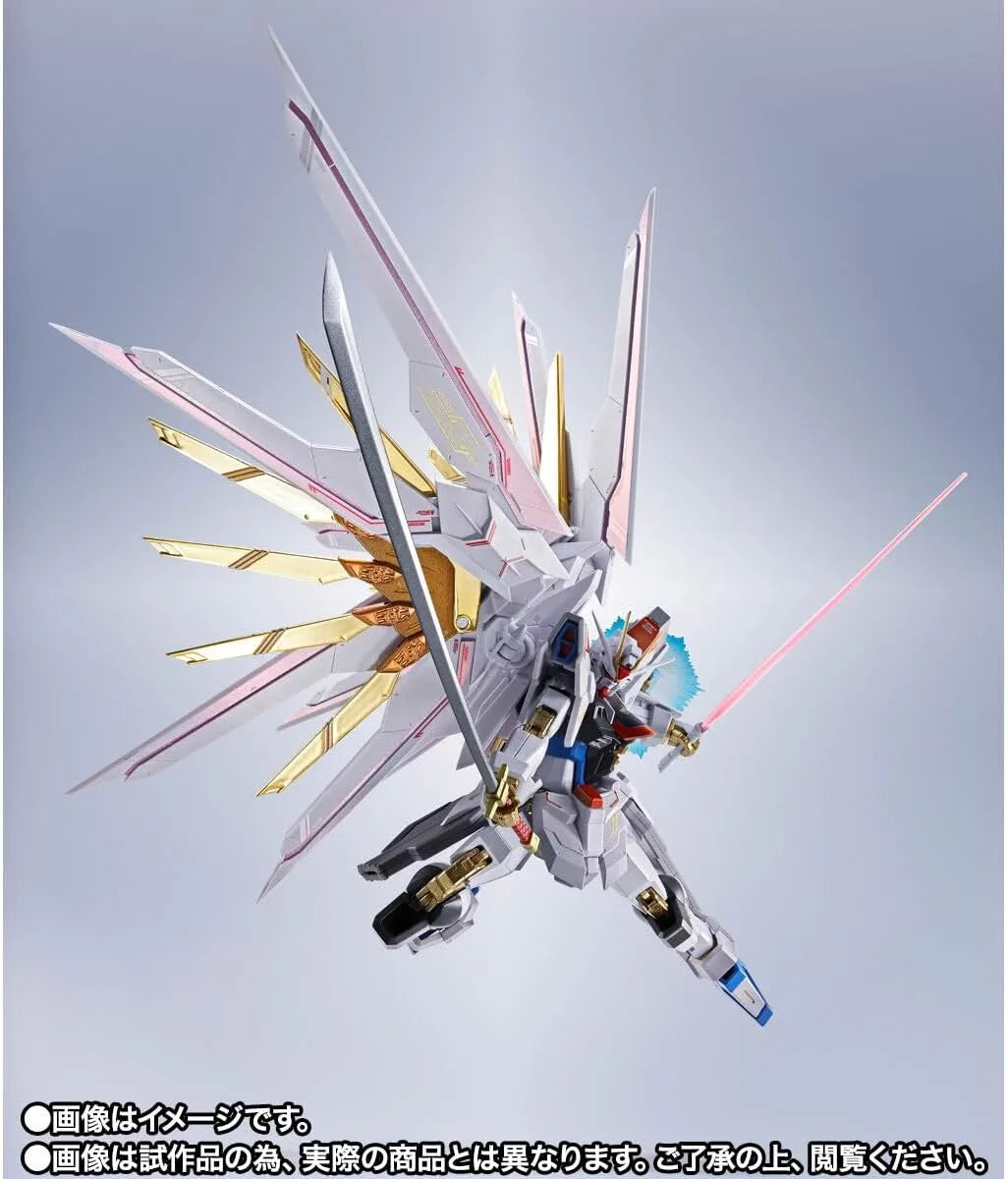 Metal Robot Spirits Mighty Strike Freedom Gundam Final Battle Ver 5.5 Inch Diecast Figure by Bandai