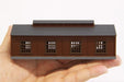 Rokuhan Z Gauge S051-1 Wooden Locomotive Shed Dark Brown