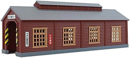 Rokuhan Z Gauge S051-2 Wooden Engine Shed Brown Model