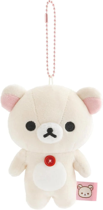 San-X Rilakkuma Mochi Hanging Plush Toy Plushie - Korilakkuma
 - 4974413889124