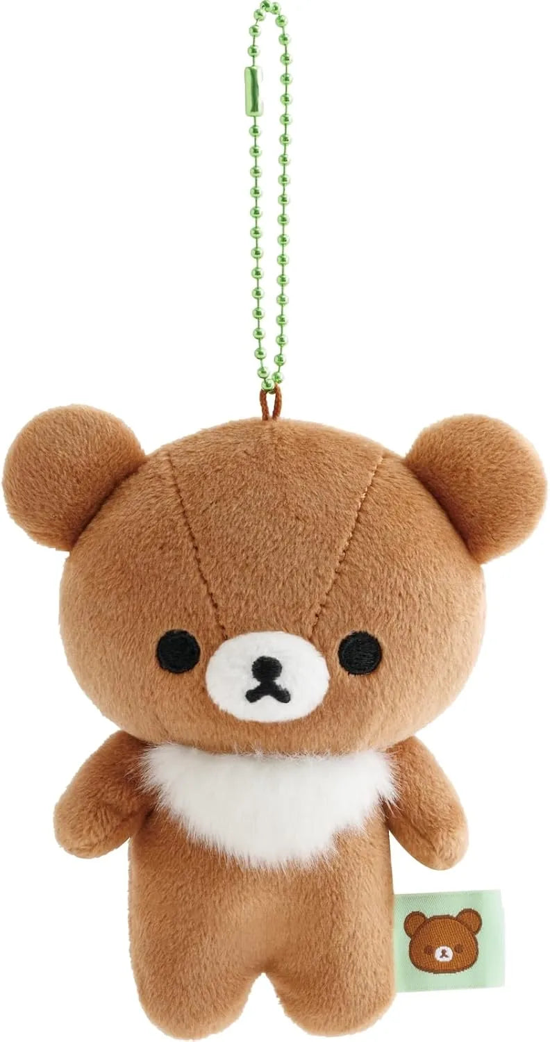 San-X Rilakkuma Mochi Hanging Plush Toy Plushie - Brown Bear
 - 4974413889148