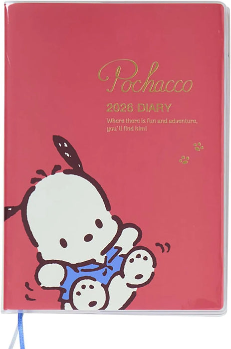 Sanrio B6 Diary Block Type 2026 My Melody Planner Notebook - Red
 - 4550624624008