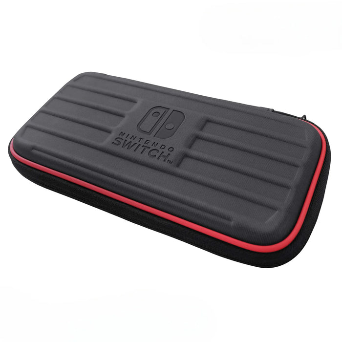 HORI Hard Pouch For Nintendo Switch Lite Black X Red- Japan Figure Store - #1 Bring To You The Best Japanese Goods