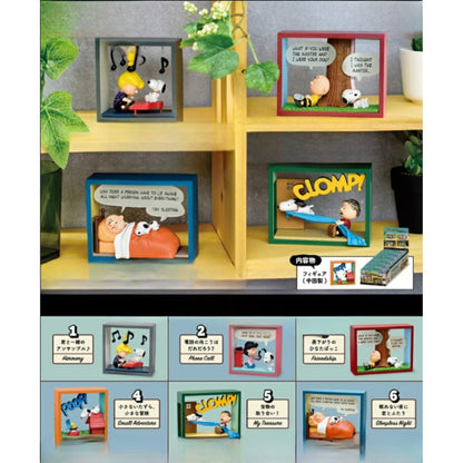 RE-MENT Snoopy Comic Cube Collection -One Day In The Life Of Snoopy- 6 Pcs Box- Japan Figure Store - #1 Bring To You The Best Japanese Goods