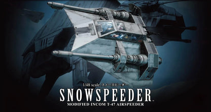 Star Wars 1/48 Snow Speeder Color Coded Plastic Model Kit by BANDAI SPIRITS