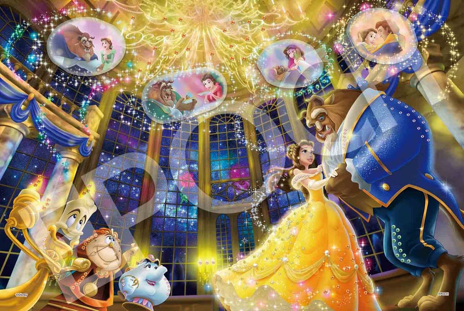 EPOCH 97-007 Jigsaw Puzzle Disney Emotional Story Series Beauty And The Beast Decoration Puzzle 1000 Pieces- Japan Figure Store - #1 Bring To You The Best Japanese Goods