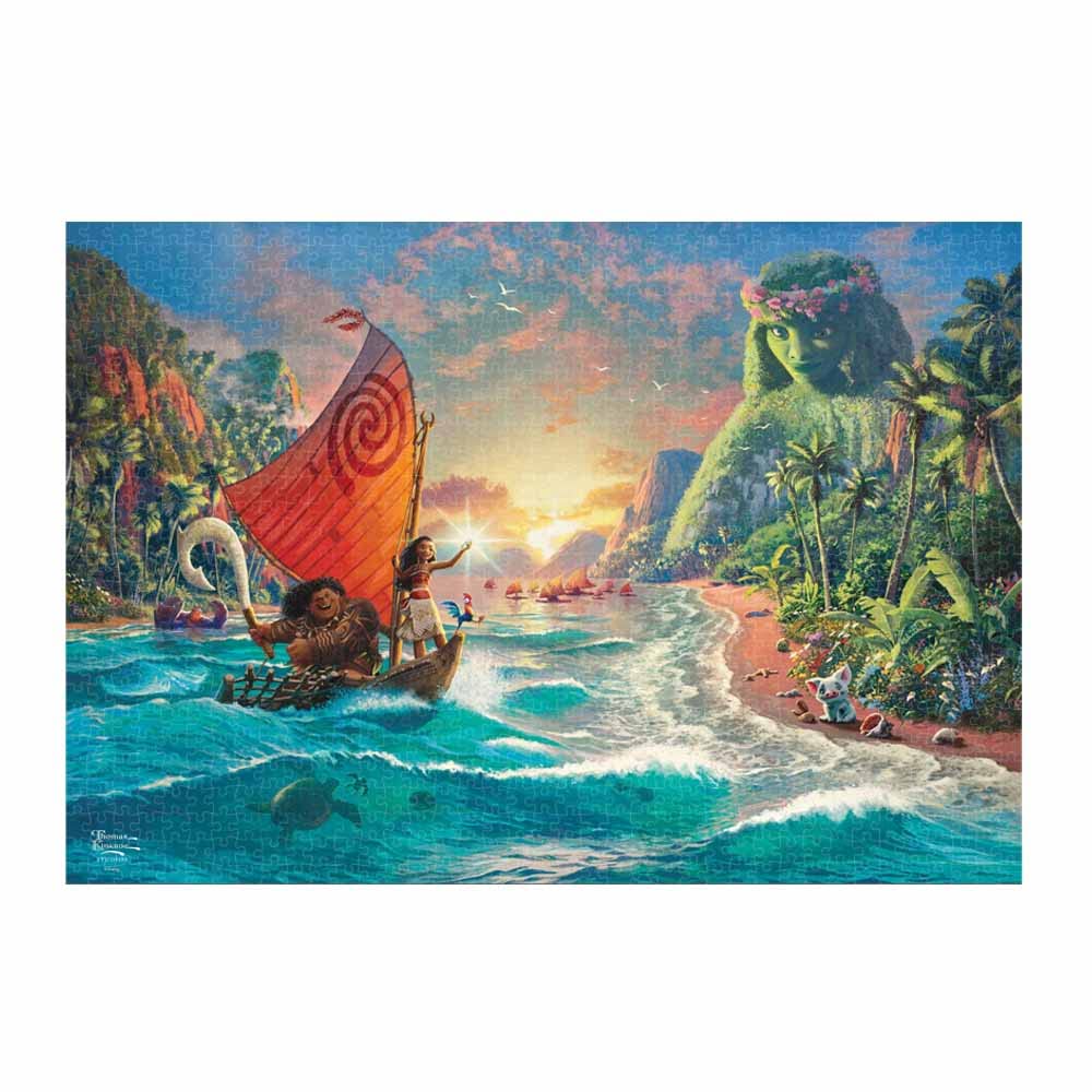 Tenyo 1000 Piece Jigsaw Puzzle Disney Moana Stained Art Japan (51.2X73.7Cm)- Japan Figure Store - #1 Bring To You The Best Japanese Goods