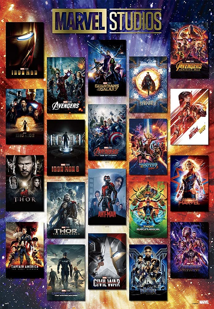 Tenyo 1000pc Marvel Movie Poster Coll Jigsaw Puzzle (51x73.5cm)- Japan Figure Store - #1 Bring To You The Best Japanese Goods