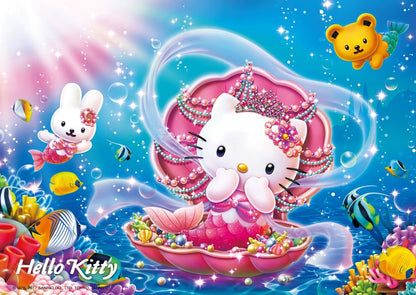 Beverly Jigsaw Puzzle 108-811 Hello Kitty Mermaid Princess (108 Pieces) Hello Kitty Puzzle- Japan Figure Store - #1 Bring To You The Best Japanese Goods
