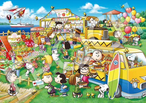EPOCH 03-079 Jigsaw Puzzle Peanuts Snoopy Food Truck Shops 108 Pieces- Japan Figure Store - #1 Bring To You The Best Japanese Goods
