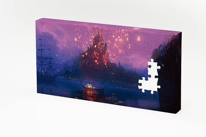 120 Piece Jigsaw Puzzle Disney Princess Castle -Rapunzel- [Canvas Puzzle]- Japan Figure Store - #1 Bring To You The Best Japanese Goods