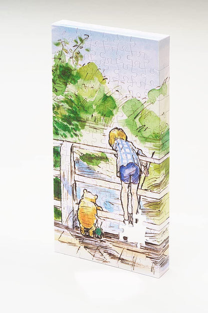 120 Piece Jigsaw Puzzle Disney Winnie The Pooh Stick Play [Canvas Puzzle]- Japan Figure Store - #1 Bring To You The Best Japanese Goods