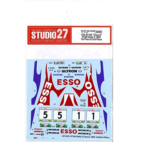 Studio27 1/24 Celica Gt-Four St185 Ciocco 1/5 Rally II 1994 1st Place & 2nd Place Decal Car Model- Japan Figure Store - #1 Bring To You The Best Japanese Goods