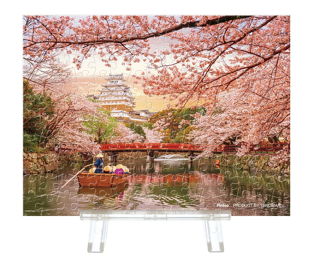 Yanoman 150 Piece Jigsaw Puzzle Of Japan'S Himeji Castle & Cherry Blossoms [Petit Paris Clear]- Japan Figure Store - #1 Bring To You The Best Japanese Goods