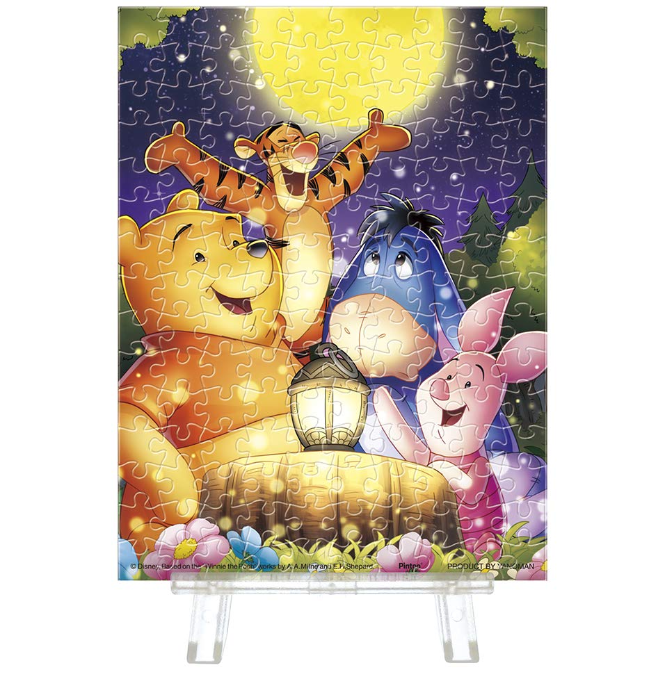 Yanoman 150pc Pooh Moon Night Party Jigsaw Puzzle [Petit Paris Clear]- Japan Figure Store - #1 Bring To You The Best Japanese Goods