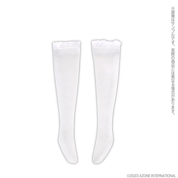 Azone Intl 1/6 Pns Frill Knee Socks White Pureneemo Doll- Japan Figure Store - #1 Bring To You The Best Japanese Goods
