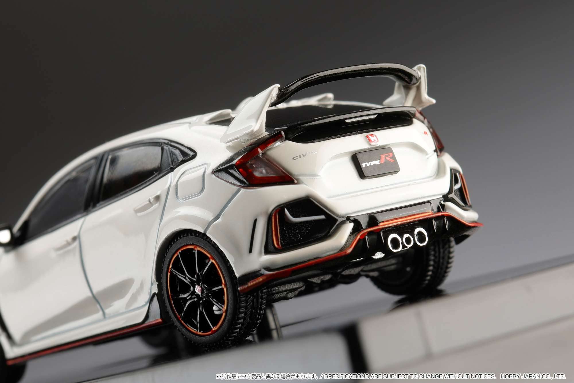1/64 Honda Civic Type R FK8 2020 Hobby Japan White w/ Engine Display- Japan Figure Store - #1 Bring To You The Best Japanese Goods