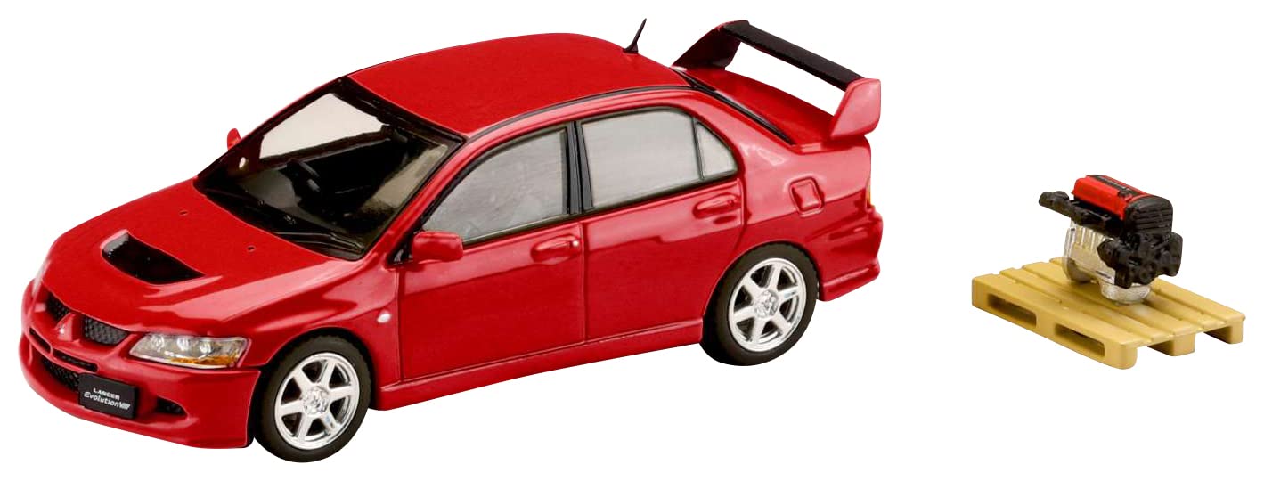 1/64 Mitsubishi Lancer Gsr Evo 8 Red Solid w/Engine Display Hobby Japan- Japan Figure Store - #1 Bring To You The Best Japanese Goods