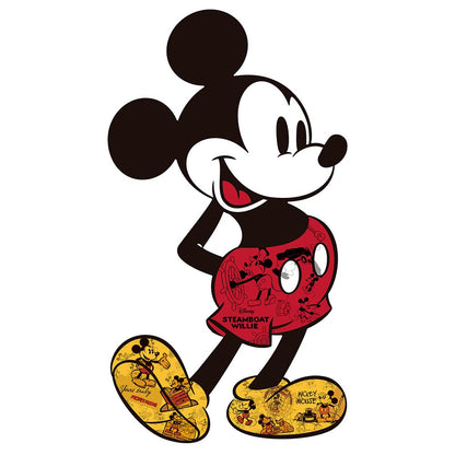 Yanoman Jigsaw Puzzle Silhouette Mickey Mouse (26.6X48.1Cm) Japan 258Pc- Japan Figure Store - #1 Bring To You The Best Japanese Goods